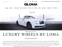 Tablet Screenshot of lomawheels.com